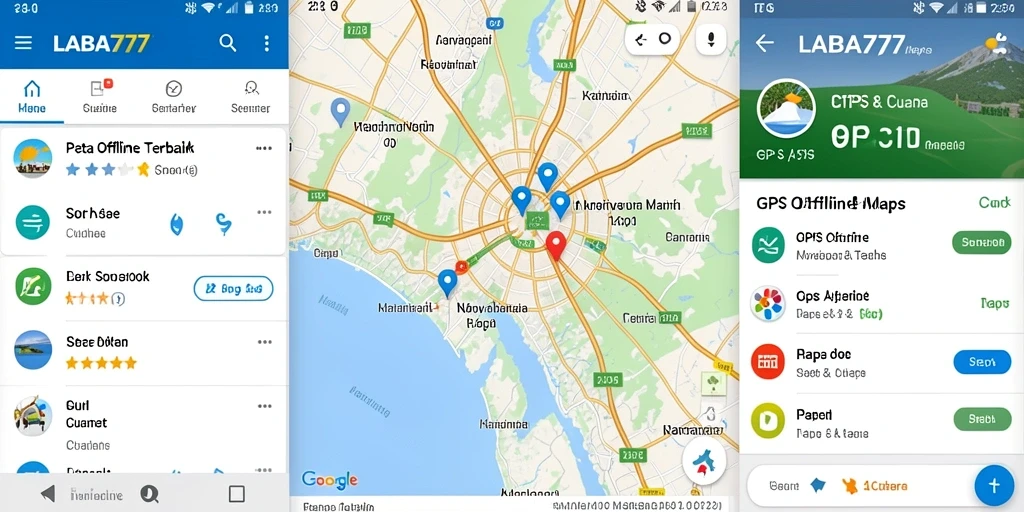 Antarmuka aplikasi LABA777 yang sederhana dan informatif.