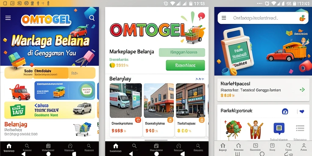 Antarmuka aplikasi OMTOGEL yang intuitif dan menarik.