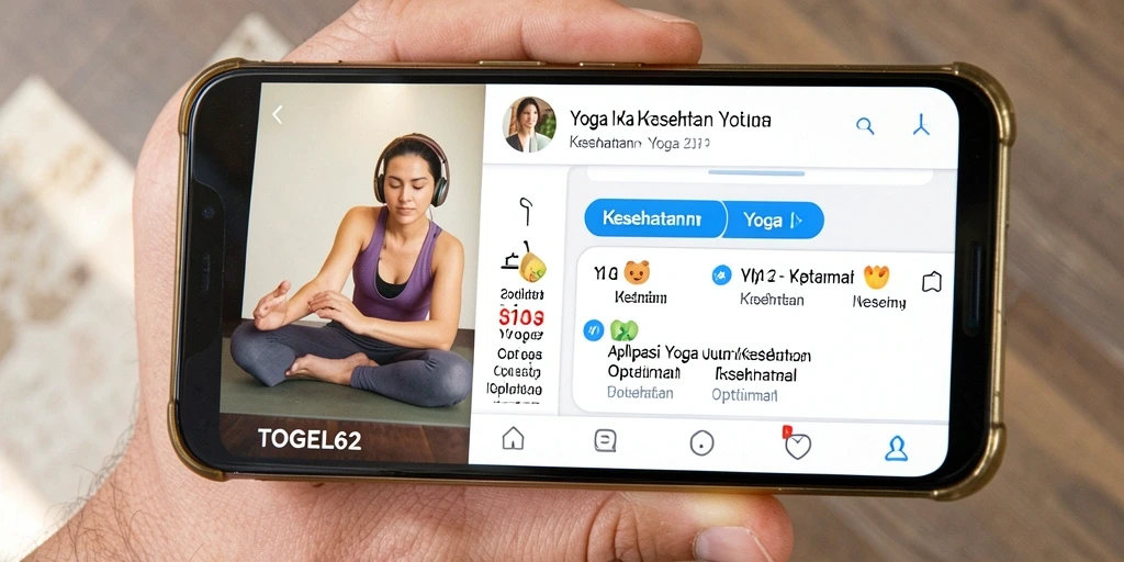 Tampilan antarmuka pengguna TOGEL62 untuk latihan Yoga.